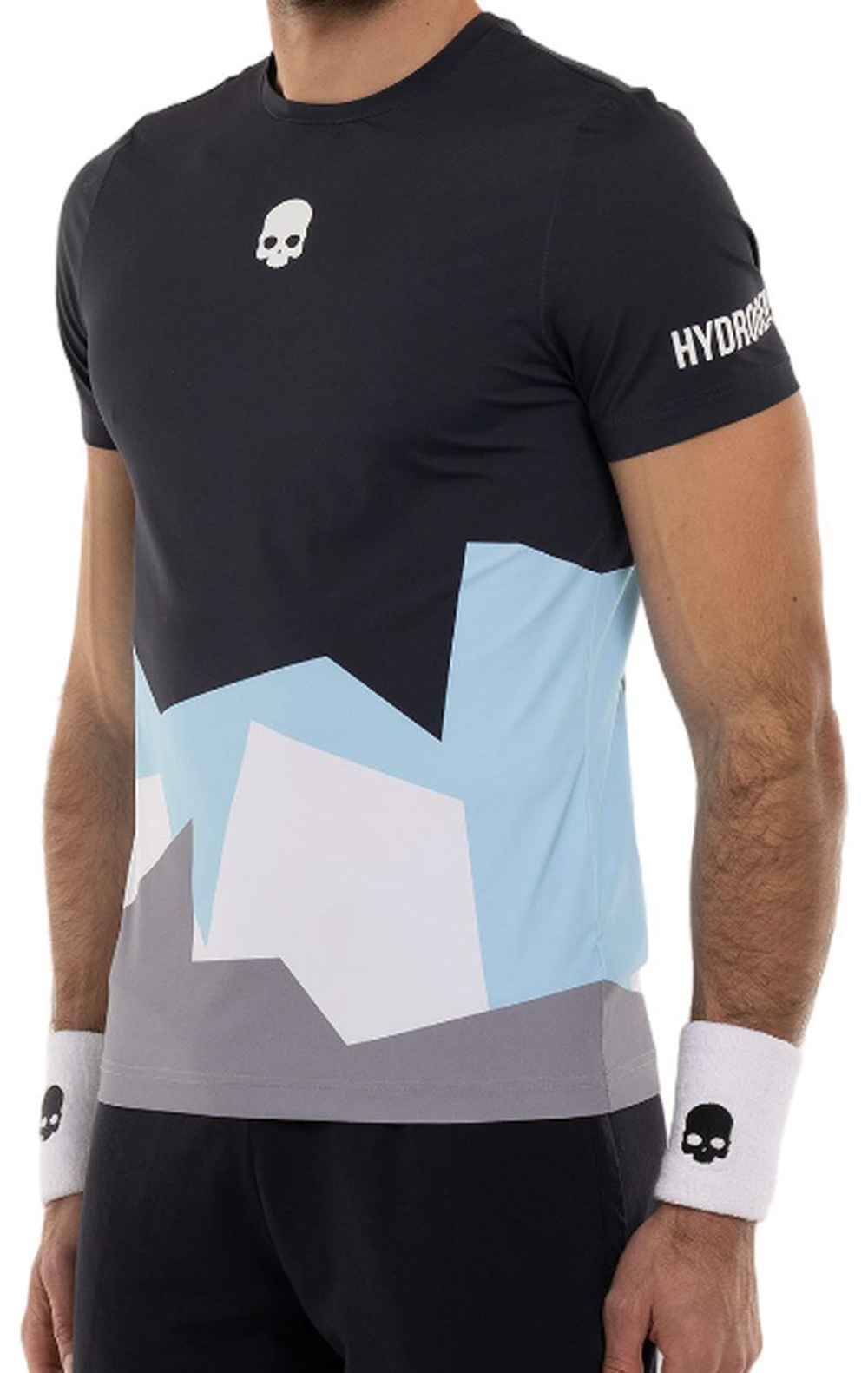 Мужская теннисная футболка Hydrogen Mountains Tech T-shirt - небесный