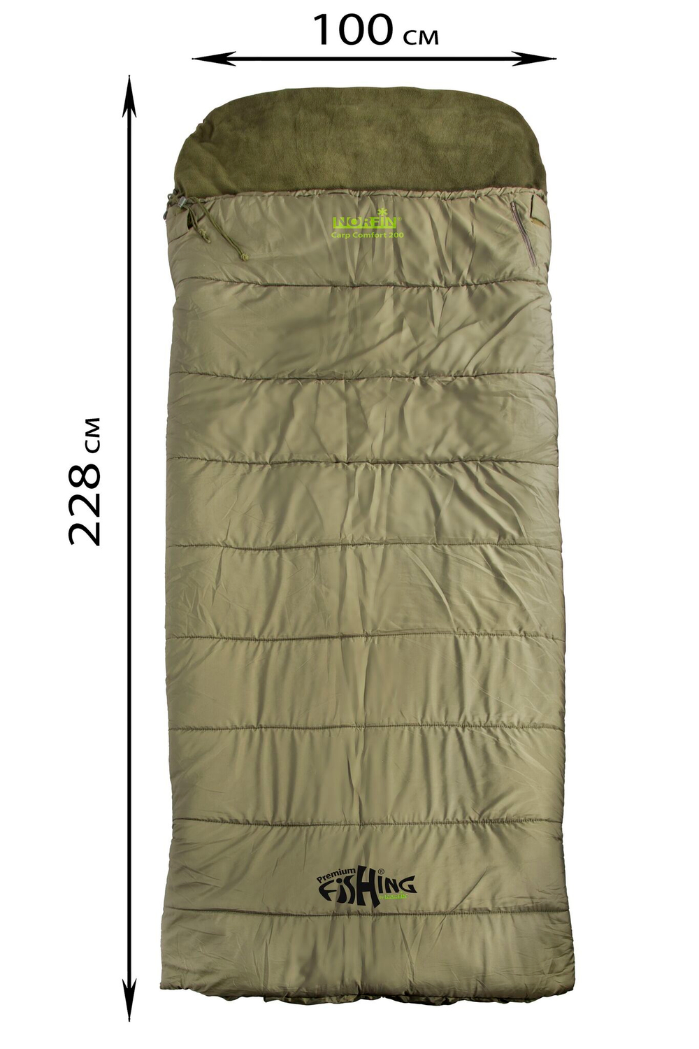 Мешок-одеяло спальный Norfin CARP COMFORT 200 L/R