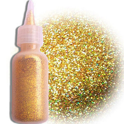 Золотые голографические блёстки 15 гр