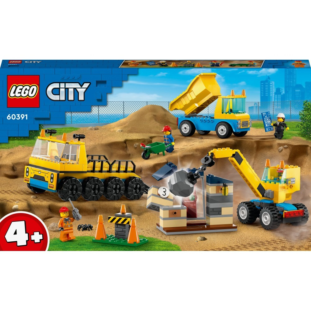 LEGO City — Грузовики и кран с шаром для сноса 60391