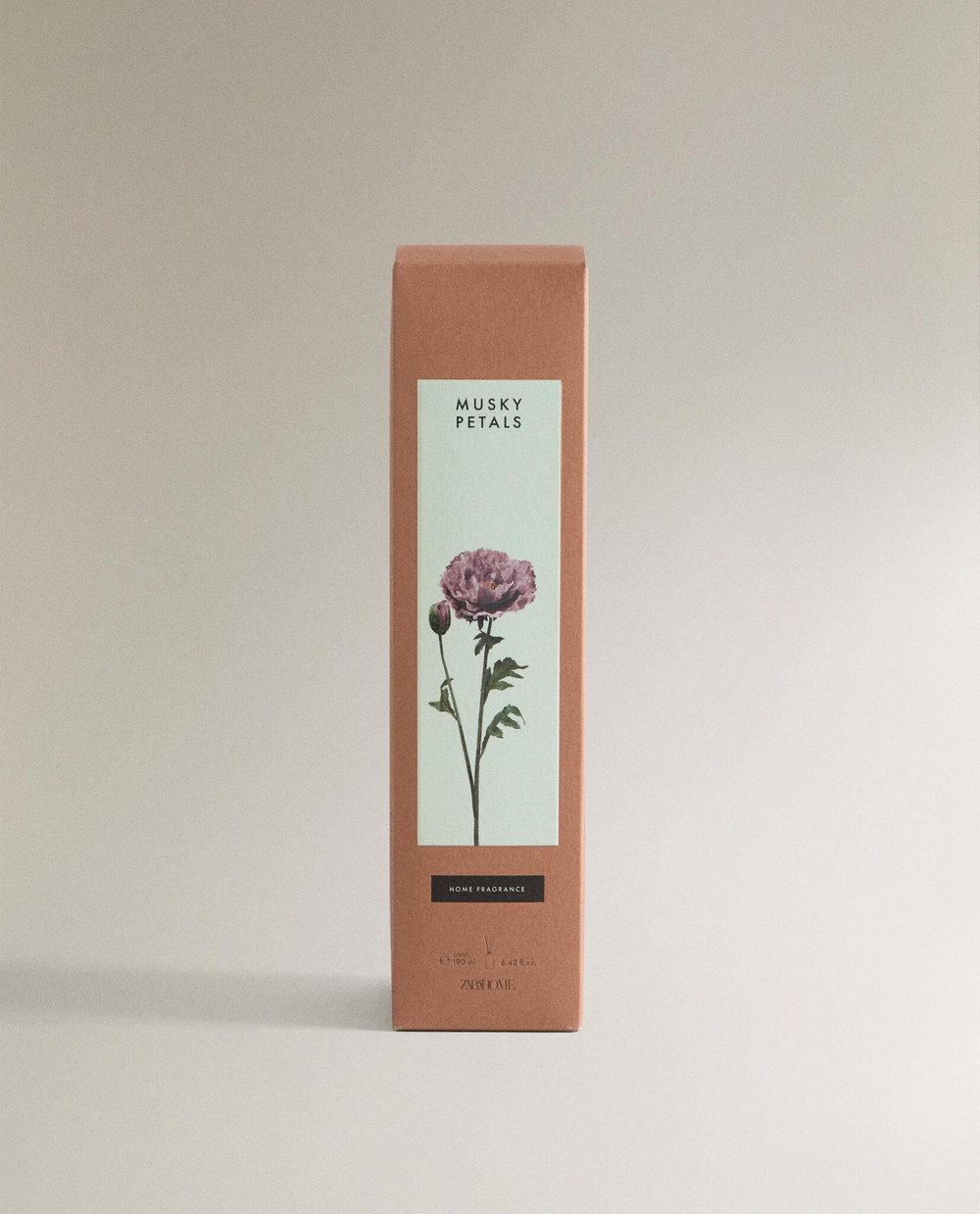 Zara Home MUSKY PETALS REED DIFFUSER — ароматический диффузор с тростниковыми палочками, Мускусные Лепестки, 190 мл