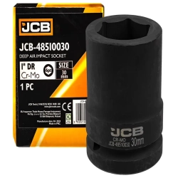 Головка ударная глубокая 1'', 30мм (6гр.) JCB JCB-48510030