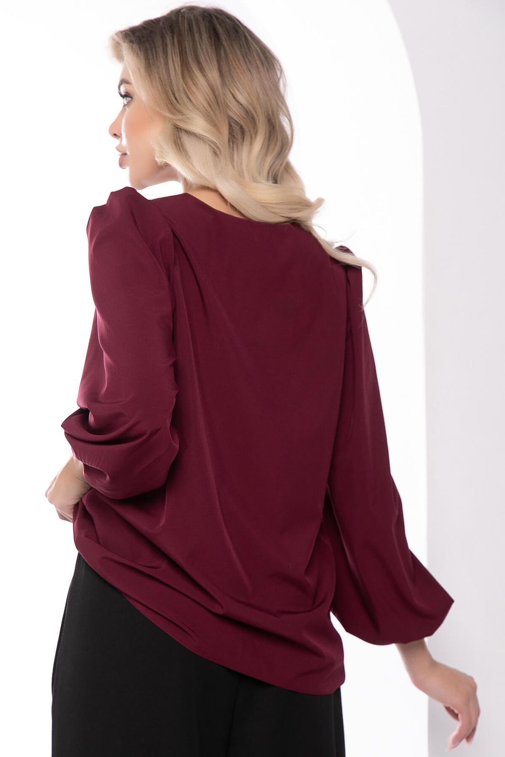 Блуза "Анима" ( марсала) Б7526 LT Collection