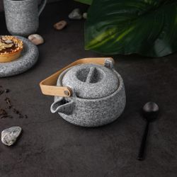 Чайник 360 мл d 12,9 см h8 см дерев. ручка Stone Untouched Taiga P.L. Proff Cuisine [1]