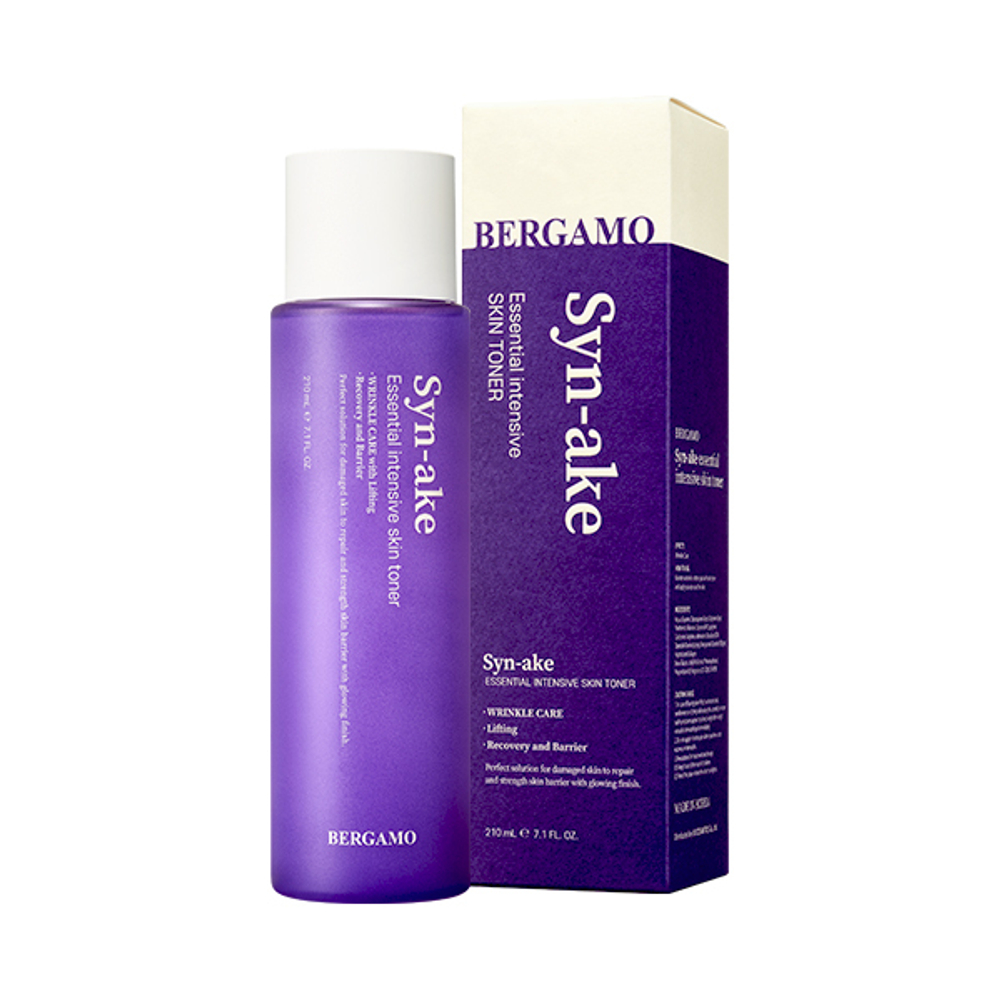 Тонер для лица со змеиным ядом BERGAMO Syn-ake Essential Intensive Toner 210 мл