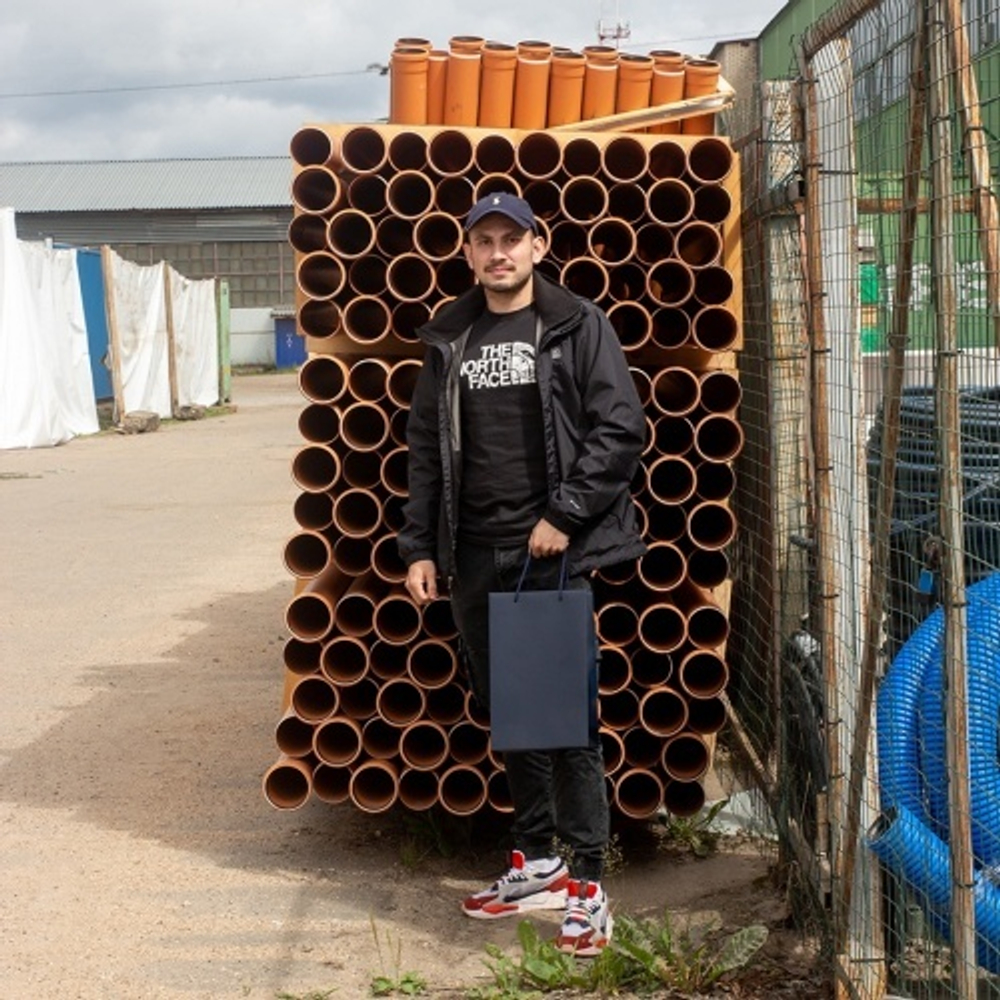 Пакет 23x36x10, тёмно-синий, витой шнур, картон VIP