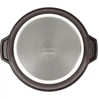 Кастрюля-жаровня 4л «Marble Induction»(кофейный мрамор) со стеклянной крышкой жмки41а