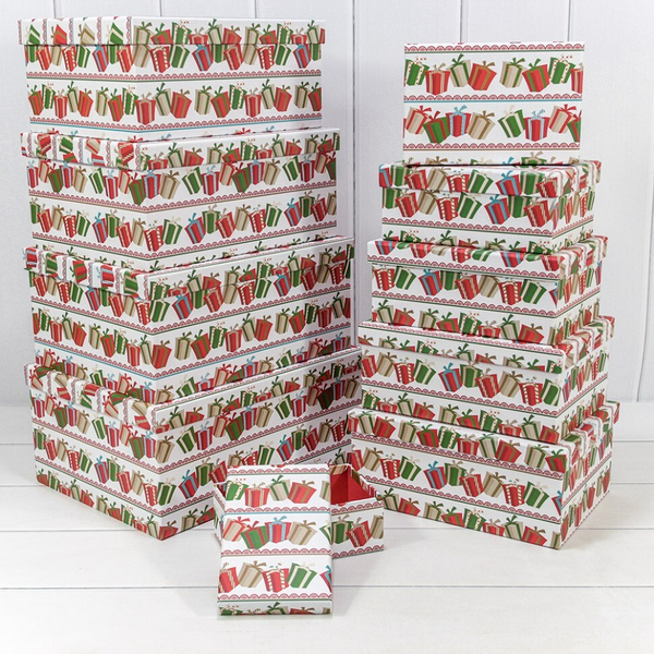 
          Коробка 34 х 26 х 15.3 см Набор 10 шт "Новый год" (Белый)