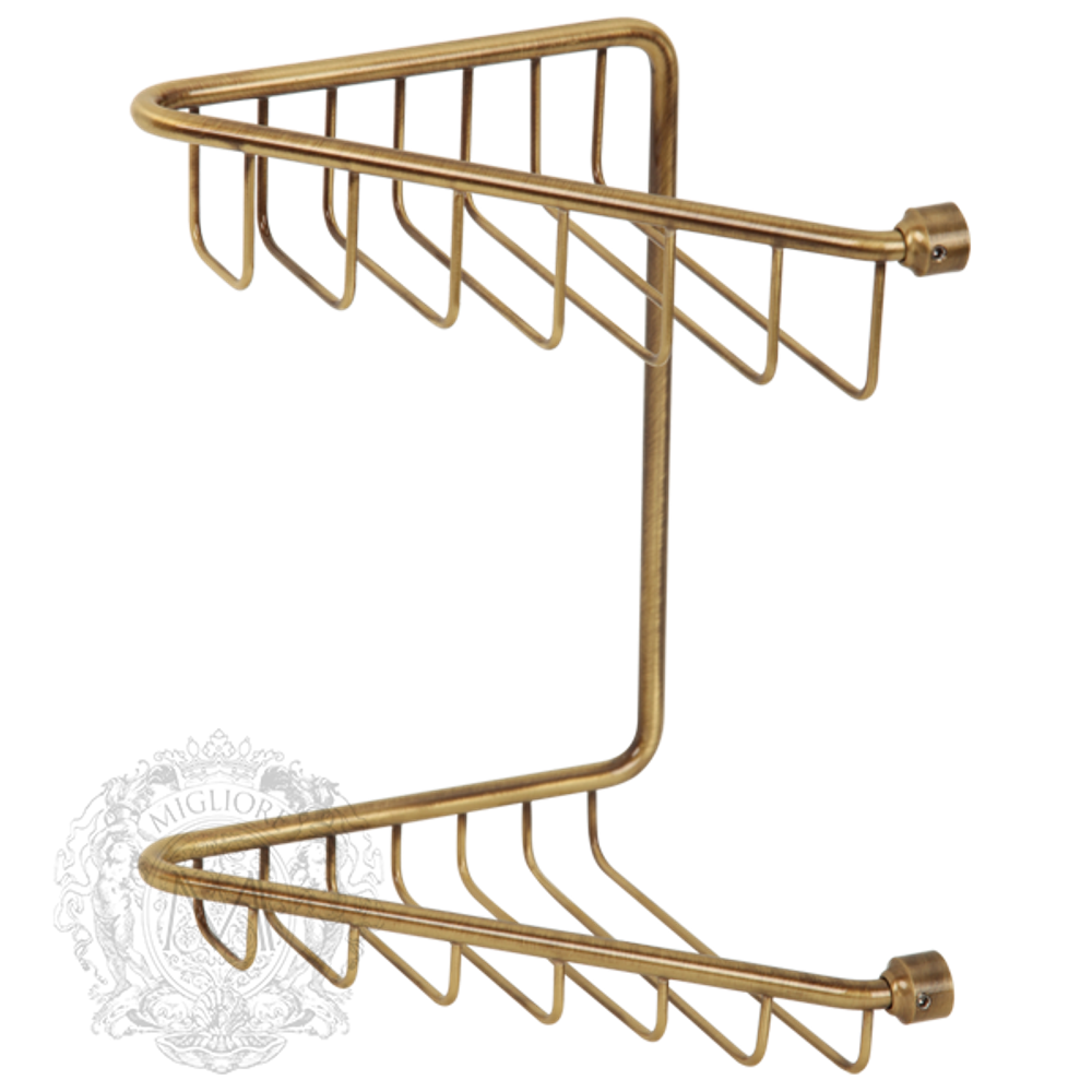 Решетка угловая двойная Migliore Complementi H25xL16xP16 cm ML.COM-50.112 бронза