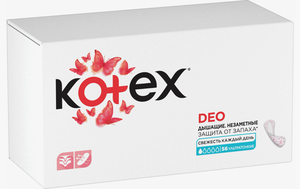 ЕЖЕДНЕВНЫЕ KOTEX DEO SUPERSLIM LINERS 56ШТ