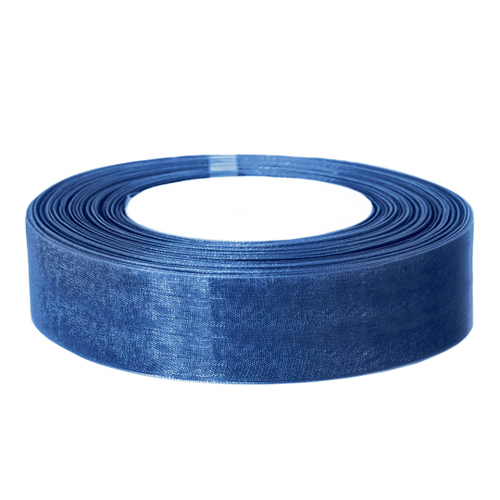 Лента органза Синий 2,5 см ДБ