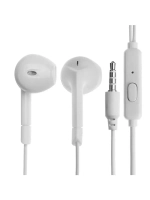 Наушники R-2, проводные, вкладыши, микрофон, 1 м, Jack 3.5 м