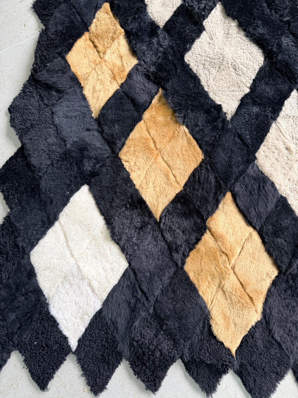 Покрывало меховое ковер из шкуры овчины