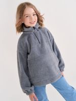 Олимпийка флисовая "Серый меланж" 7+