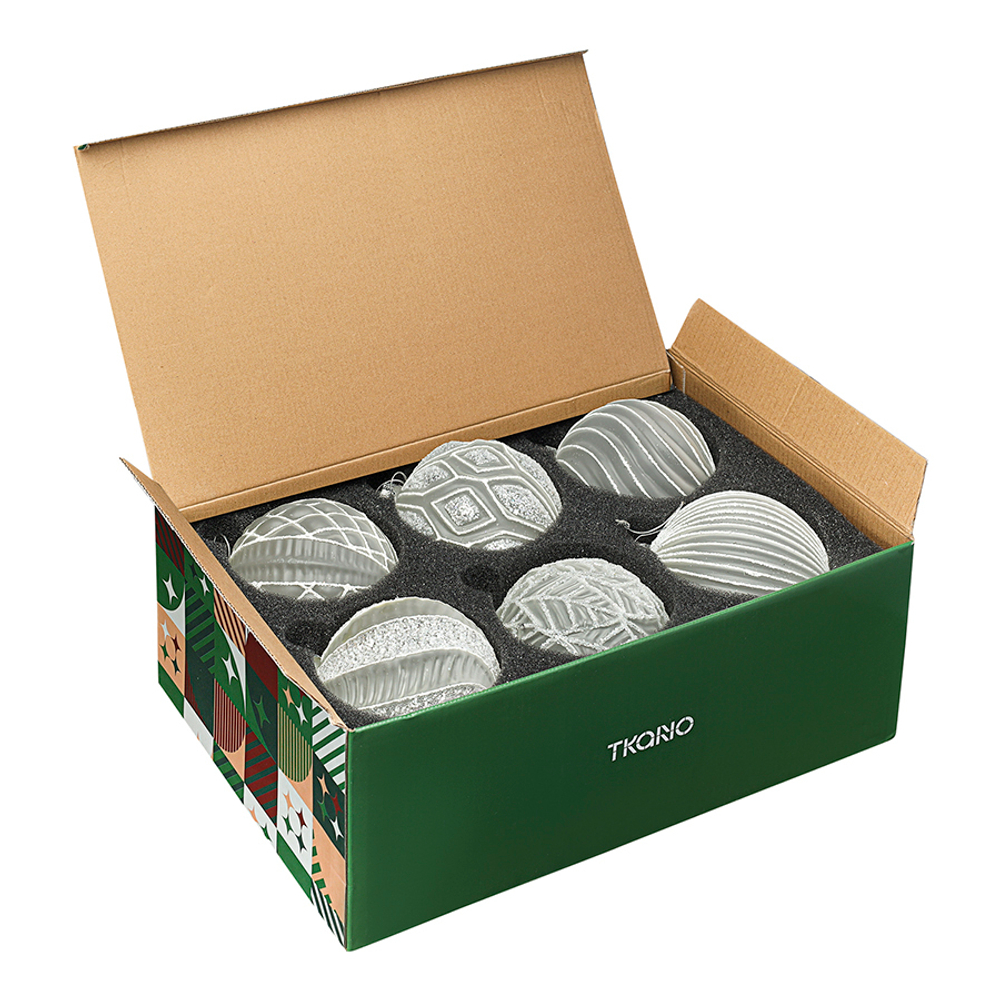 Набор ёлочных украшений freezy magic из коллекции new year essential, 6 шт.