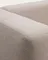 Двухместный диван с шезлонгом Blok из бежевой синели, 240 см