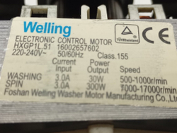 IWUB4085CIS кт59 Двигатель для стиральной машины Indesit 16002657602 б/у