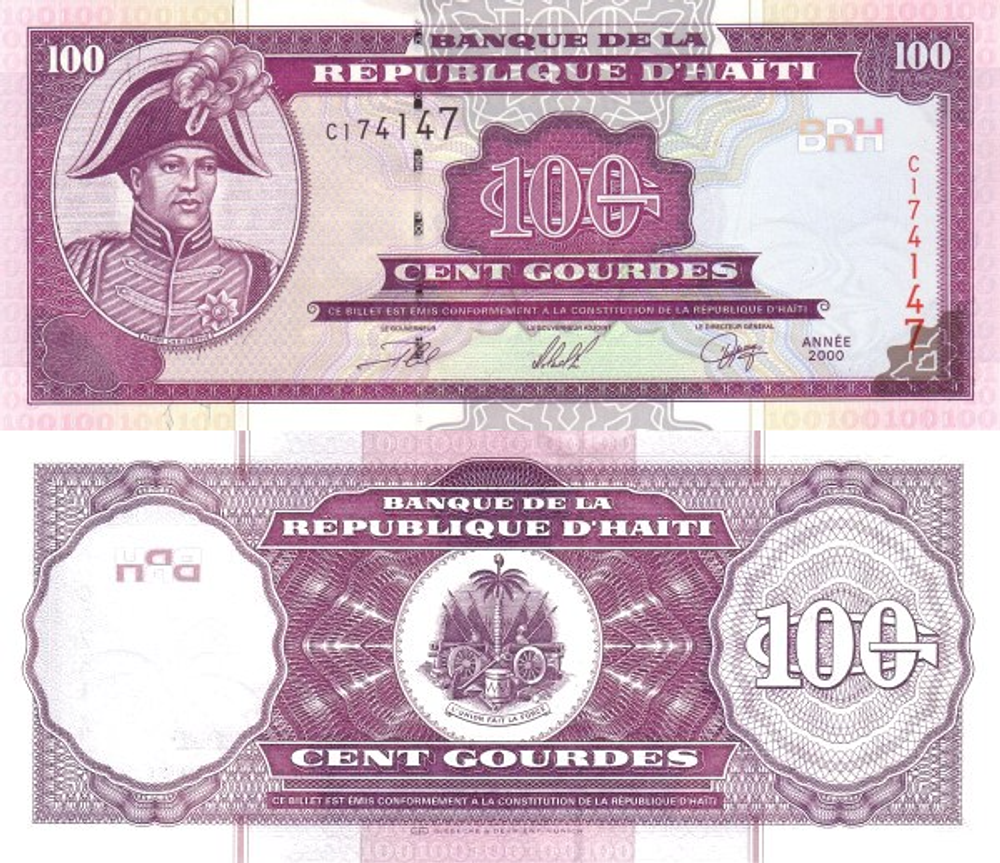 Гаити 100 гурд 2000 Анри Кристоф UNC