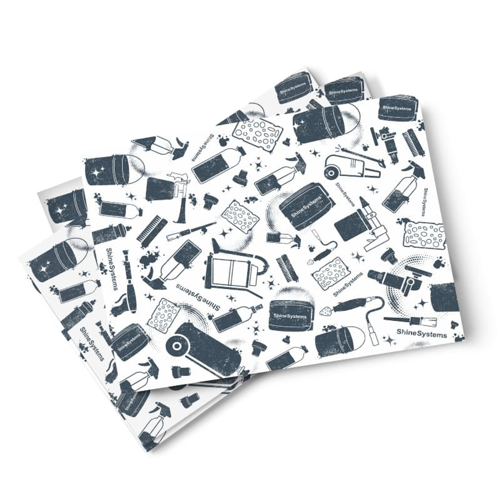 Shine Systems PaperMats - бумажные двухслойные коврики для авто, размер 525х405