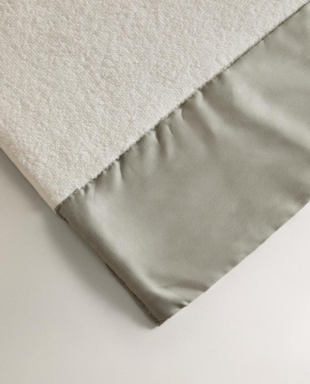 ZARA HOME БАННОЕ ПОЛОТЕНЦЕ С ПОЛОСОЙ, МЯТНЫЙ