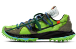 OFF-WHITE x Nike Air Zoom Terra Kiger 5 spikes trend cushioning professional shock absorption breathable low-top cross-country running shoes women's gray green