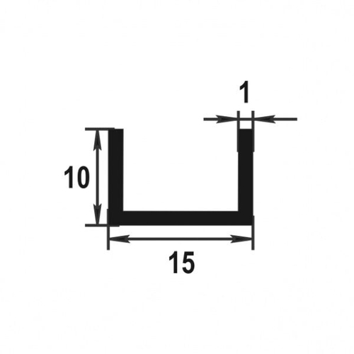 Швеллер Лука 10*15*10*1 Шв 12.2000.501л серебро