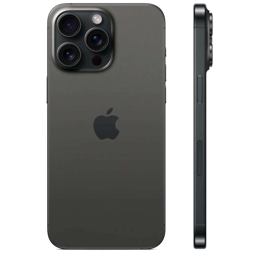 Смартфон Apple iPhone 15 Pro Max 512GB Dual Sim, Black Titanium (Черный)