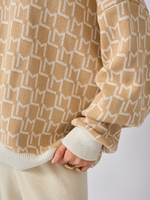 Джемпер оверсайз с логотипом "ML"