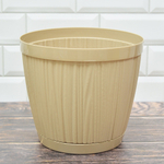 Горшок цветочный Barcelona 6,5л D240мм, молочный шоколад