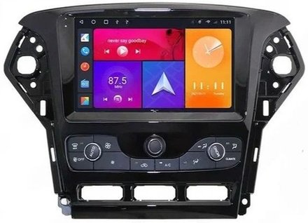 Магнитола для Ford Mondeo 4 2010-2014 - Carmedia OL-9281-2 QLed+2K, Android 12, ТОП процессор, CarPlay, 4G SIM-слот, блок климата в комплекте