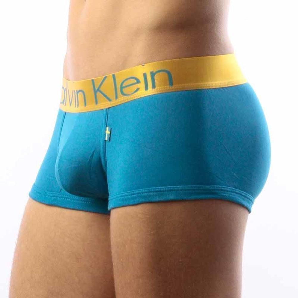 Мужские трусы хипсы бирюзовые Calvin Klein Sweden