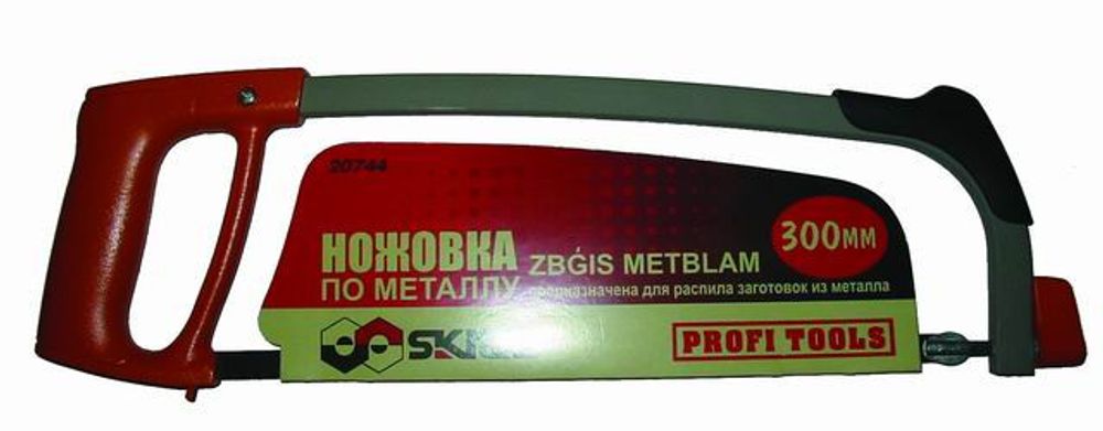 Ножовка по металлу 300 мм (+90 градусов) металлическая ручка SKRAB 20744