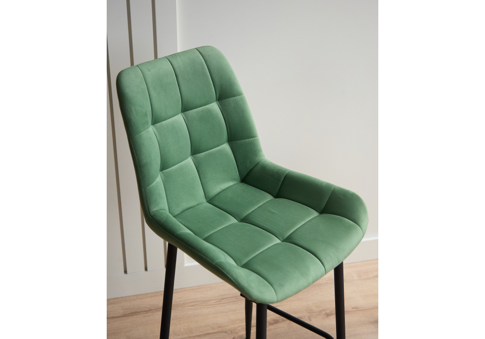 Барный стул Woodville Челси 360 фисташковый (zd 651), черный np, ножки черные