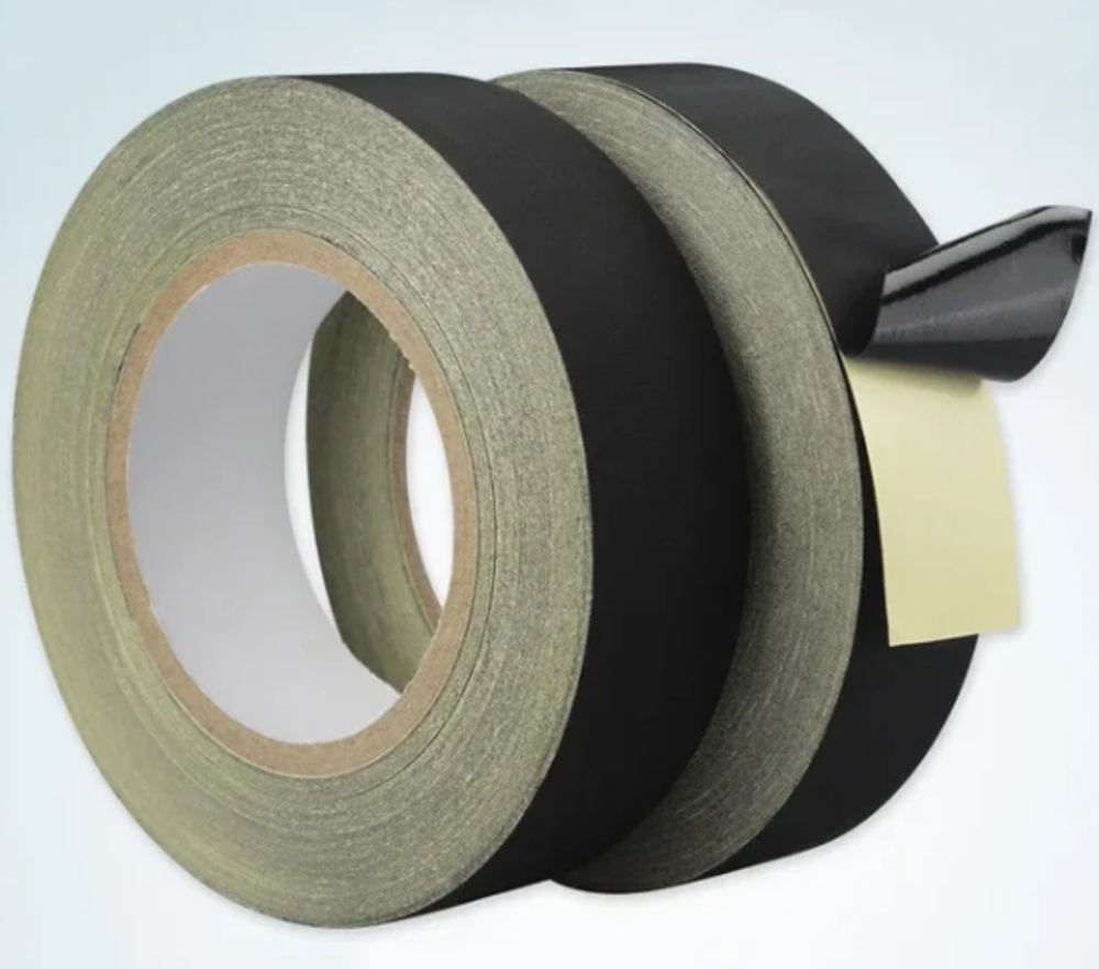 Черная ацетатная тканевая лента 30 м Ширина: 10mm