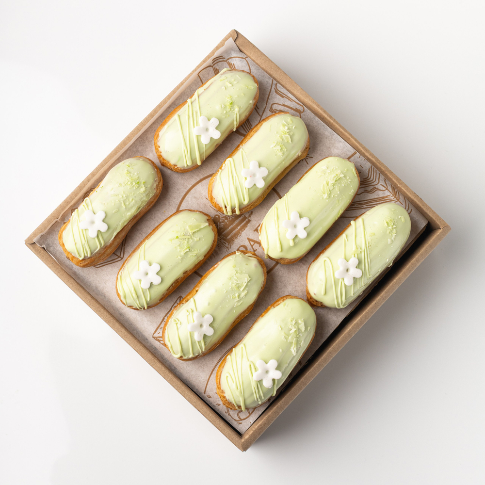 Набор Фисташковых мини-эклеров 8 шт