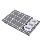 Шторка для ванной тм VETTA Квадро, ПЕВА 60г/м2, 180x200см, серый цвет