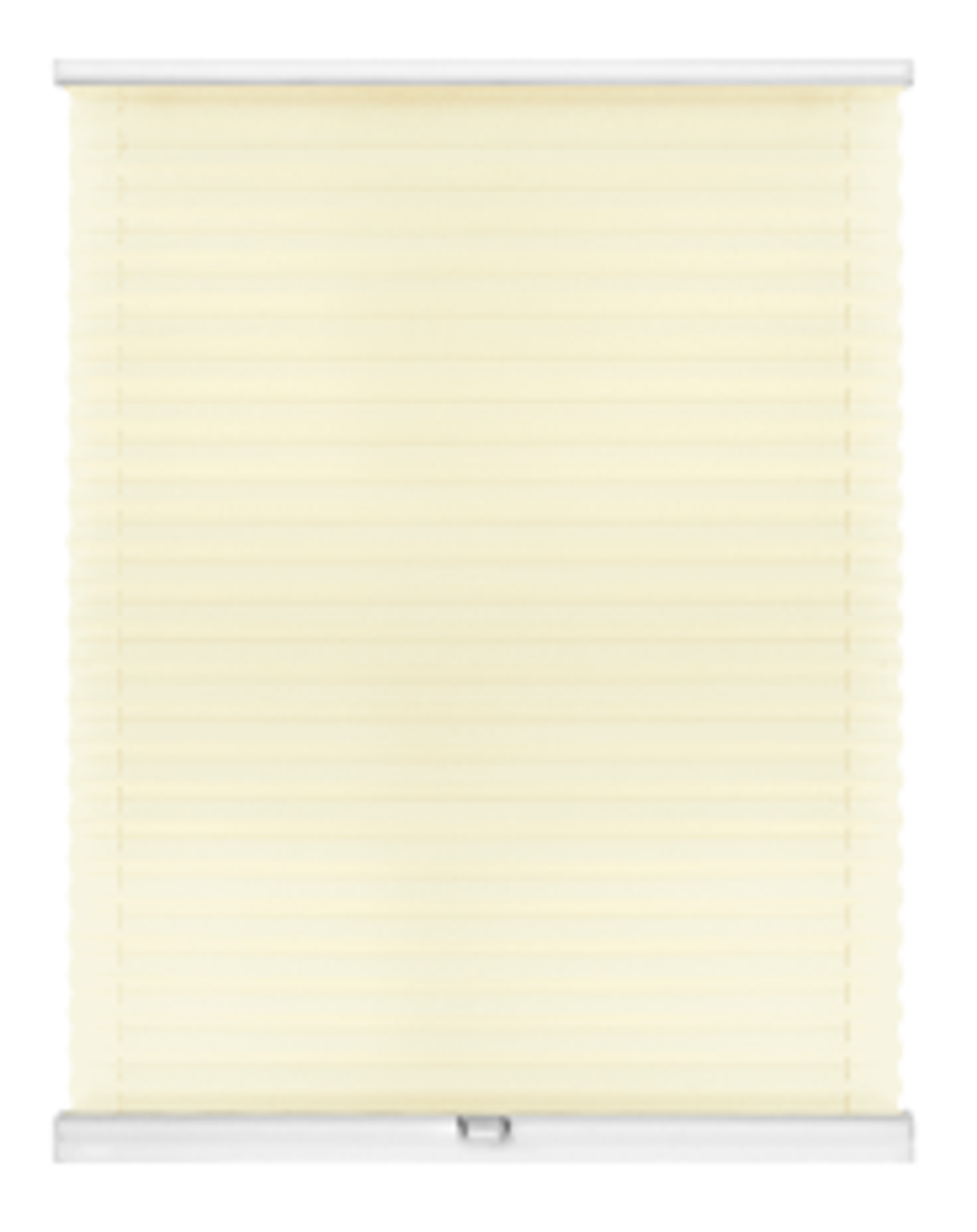 Штора плиссе Стандарт с ручками, ткань Креп бежевый арт. 4003, цвет комплектующих белый, серый, антрацит, черный, коричневый, кремовый и т д