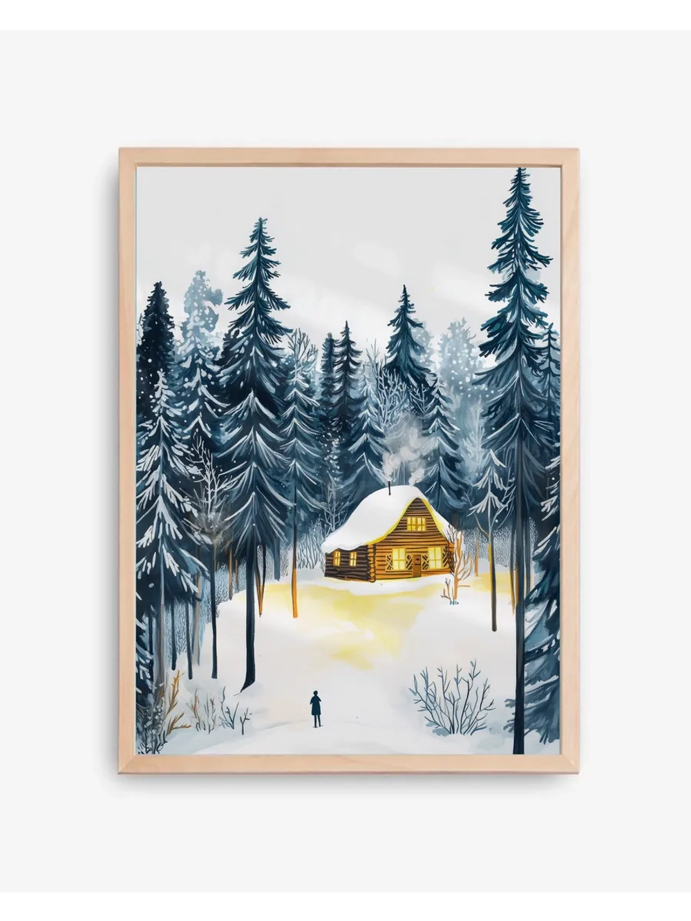 Декор новогодний постер на стену 60х90 см