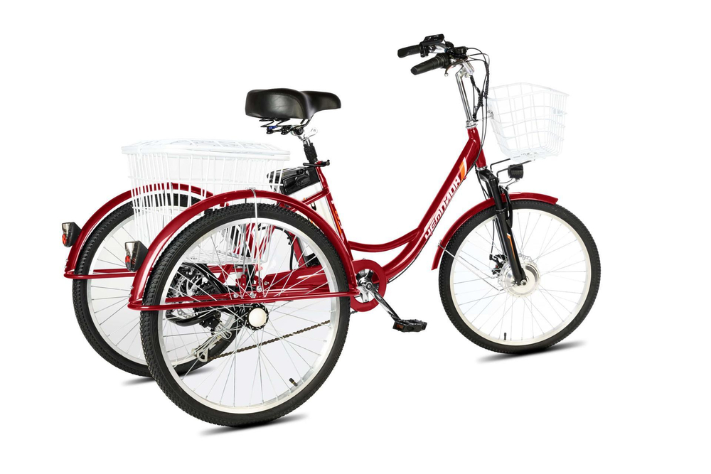 Электровелосипед 24" РВЗ Чемпион 6ск., 350W, 15A/h, красный