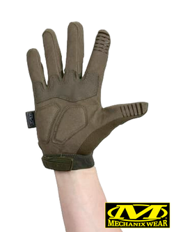 Перчатки полнопалые Mechanix M-Pact (реплика). Олива