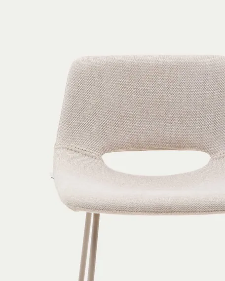 Полубарный стул Zahara, 65 см, бежевый с бежевыми ножками