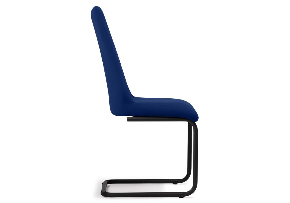 Стул на металлокаркасе Лулла темно-синий / черный