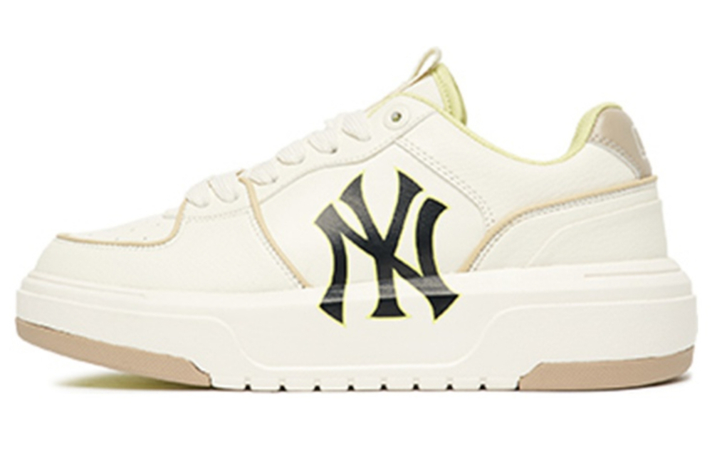 [Customized sneakers] MLB Chunky Liner PU fragrant milk Tea cheese peach peach fresh deconstructed shoelace logo detachable increased non-slip shock absorption wear-resistant low-top sneakers for men and women the same style light pink