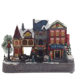 GAEM Фигурка декоративная "Рождество" (4 мелодии, подсвет, движ, 3xAA н/п, +USB), L30 W13,5 H21 см