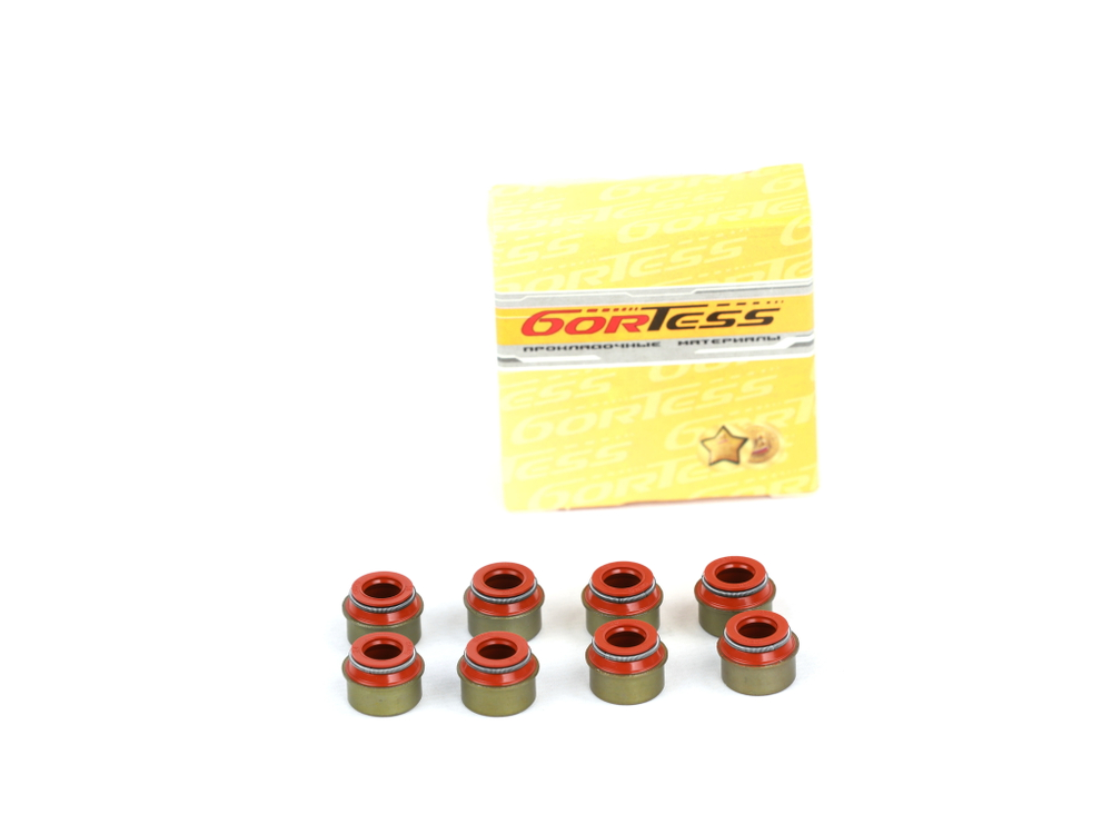 Маслосъемные колпачки (манжеты) дв. ЗМЗ 406-409, ВАЗ 2110-12, 2170 комплект 8 шт.  (8мм) в кор. (Ростов) ( ОЕ 406-3906601-01 )