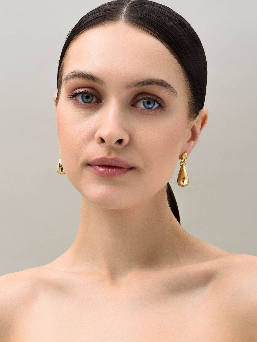 Серьги "Drop parody" Gold