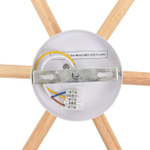 8306/6C COMFI LN26 333 белый, дерево/металл Светильник потолочный GX53 LED 6*7W 220V VUDI