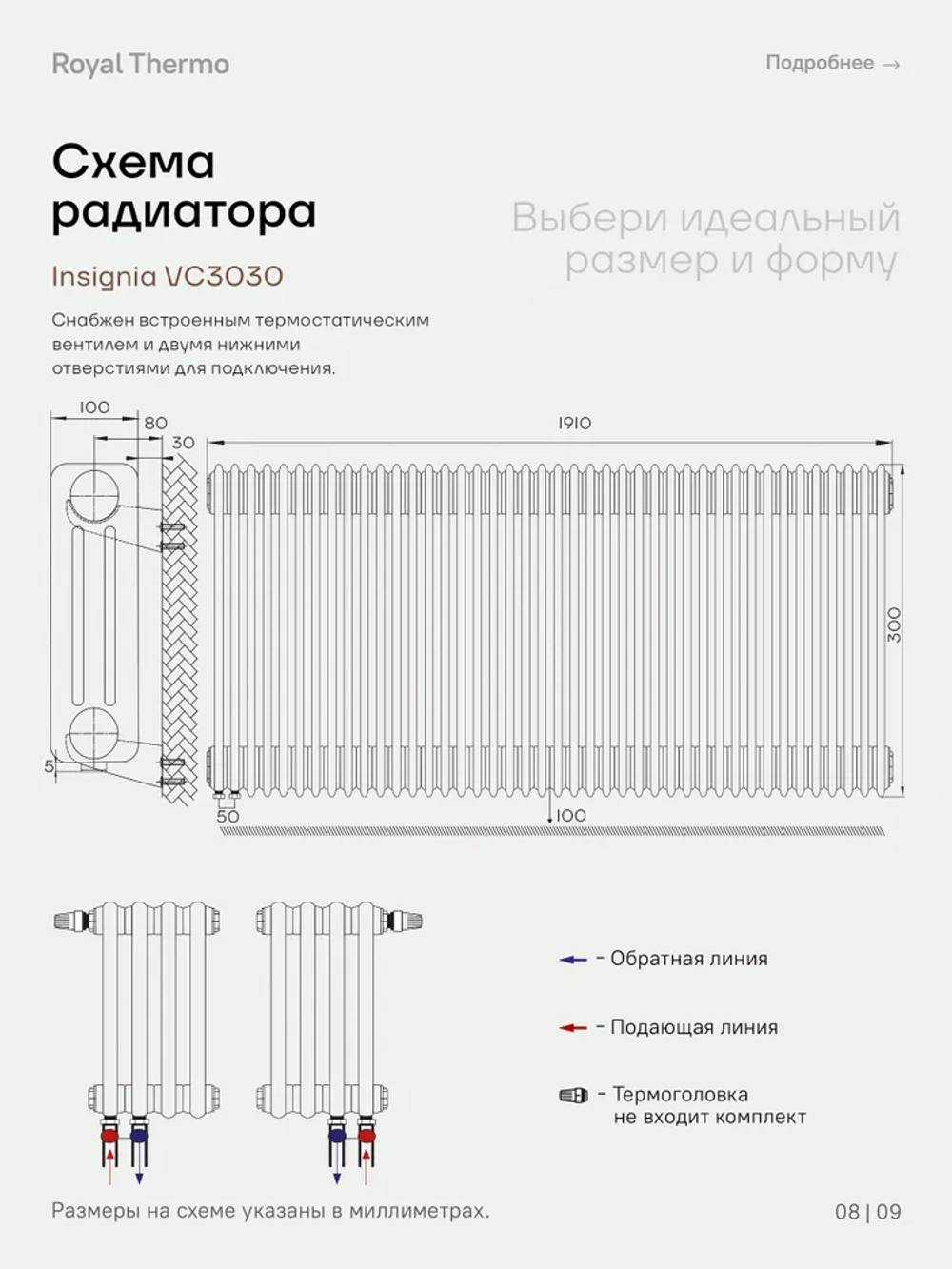 Дизайн-радиатор Royal Thermo Insignia