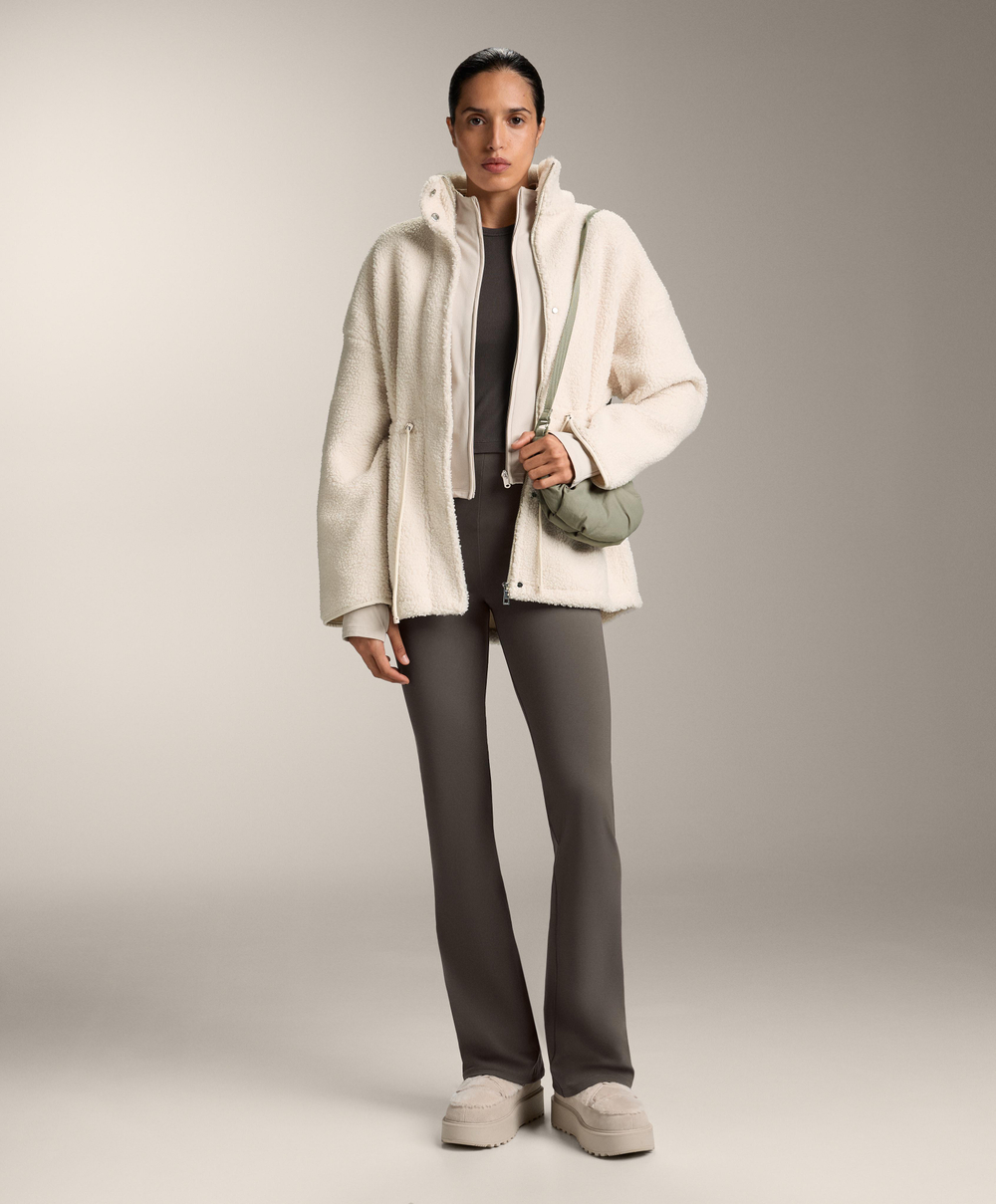 OYSHO Компрессионные брюки клеш Flare Compressive Raise Up, угольный