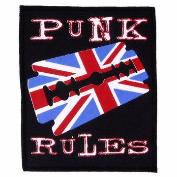 Нашивка Punk Rules лезвие цвета британского флага (501)